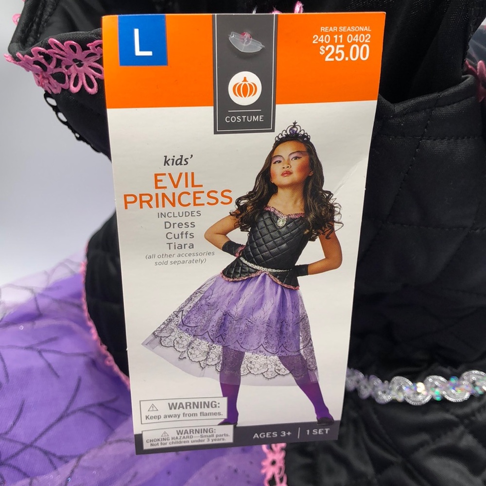 Kids Dress-Up‎ Costume EVIL PRINCESS Large